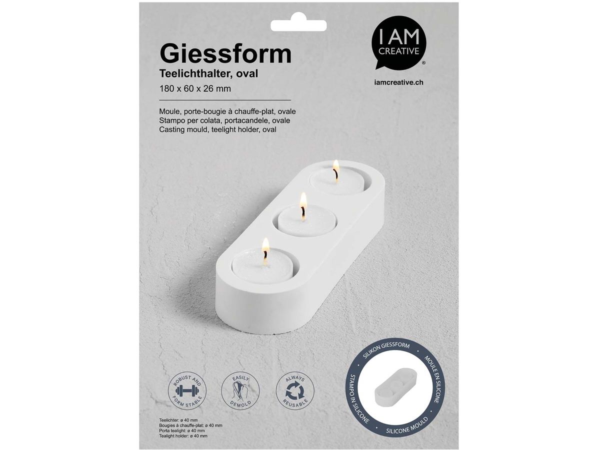 I AM CREATIVE Timbro in silicone 1704.17 Tealight holder (7611983223343)