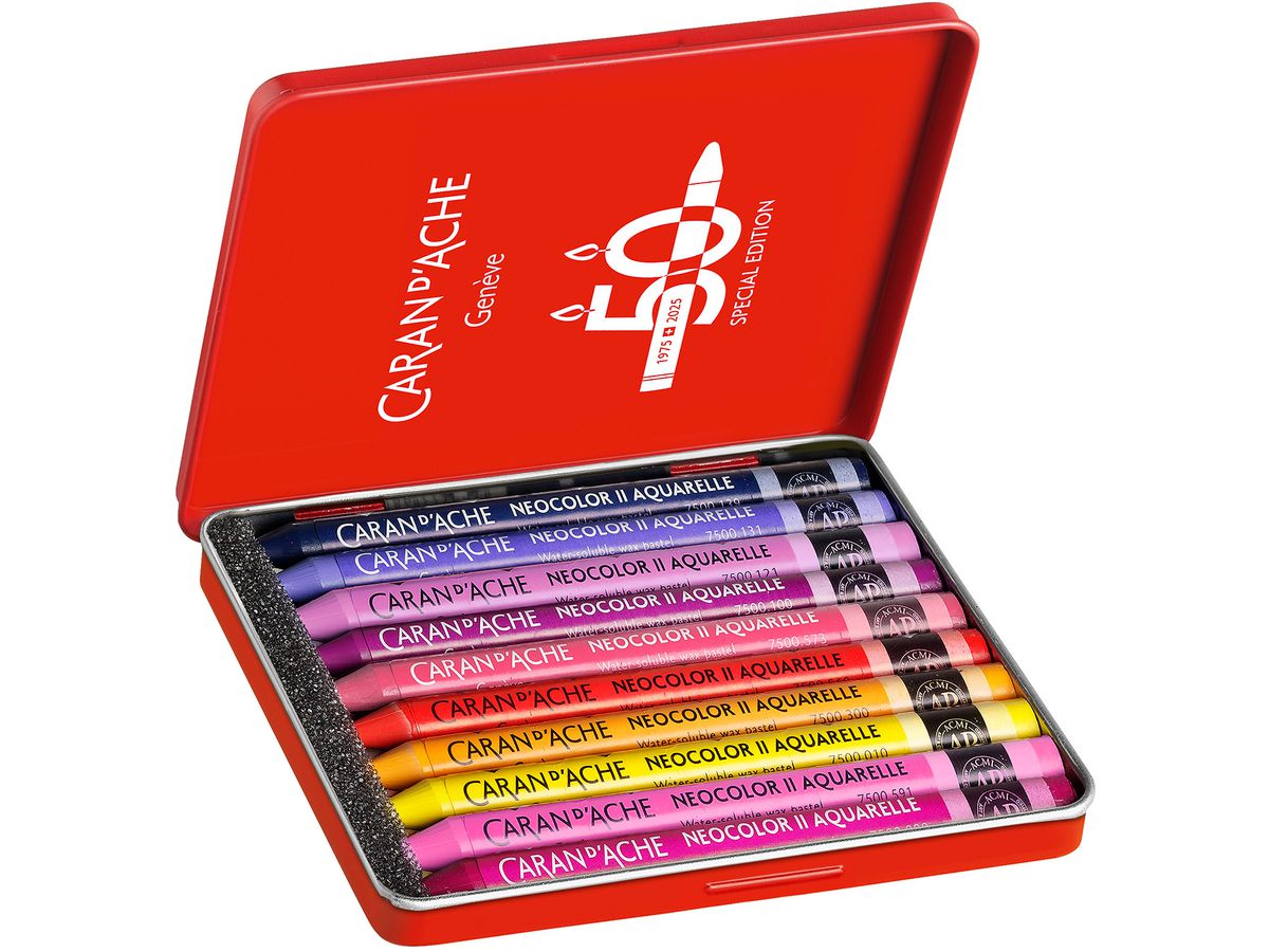CARAN D'ACHE Pastelli a cera Neocolor II 7500.917 50 anni di Pop 10 pezzi (7630002360203)