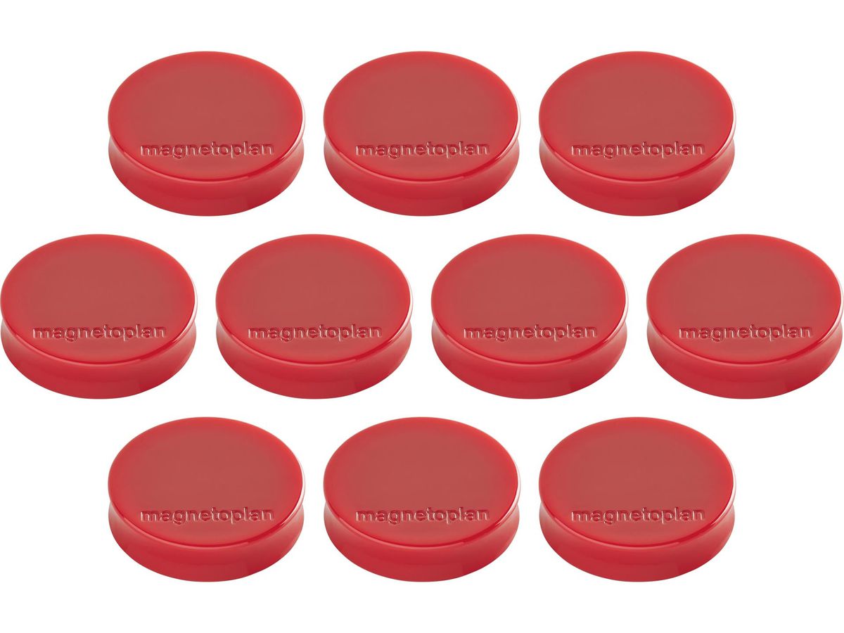 MAGNETOPLAN Calamita Ergo Medium 10 pz. 1664006 rosso 30mm (4013695043265)