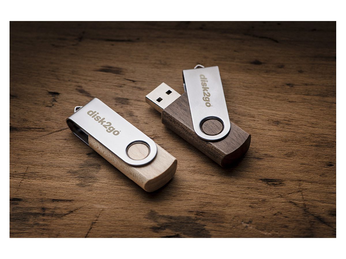 DISK2GO USB-Stick wood 8GB 30006660 USB 2.0 (7640111166962)