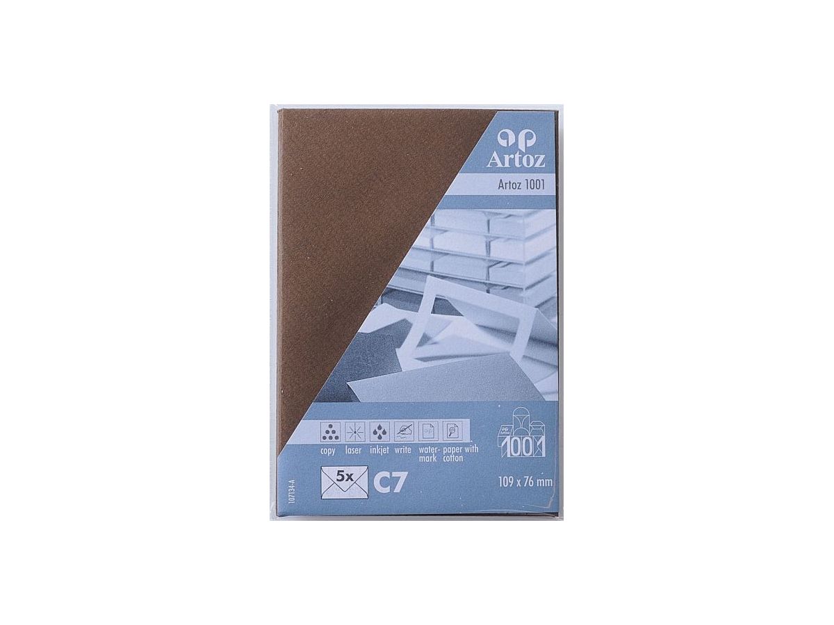 ARTOZ Enveloppes 1001 C7 107134186 100g, brun 5 pcs. (7612450363838)