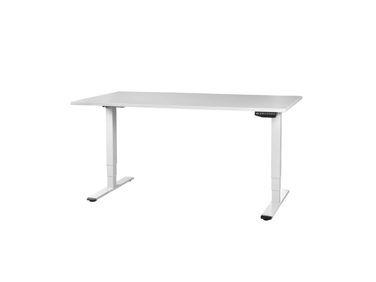 CONTINI Bürotisch ET225E 180x80cm 103665 grau/weiss (9470103665009)