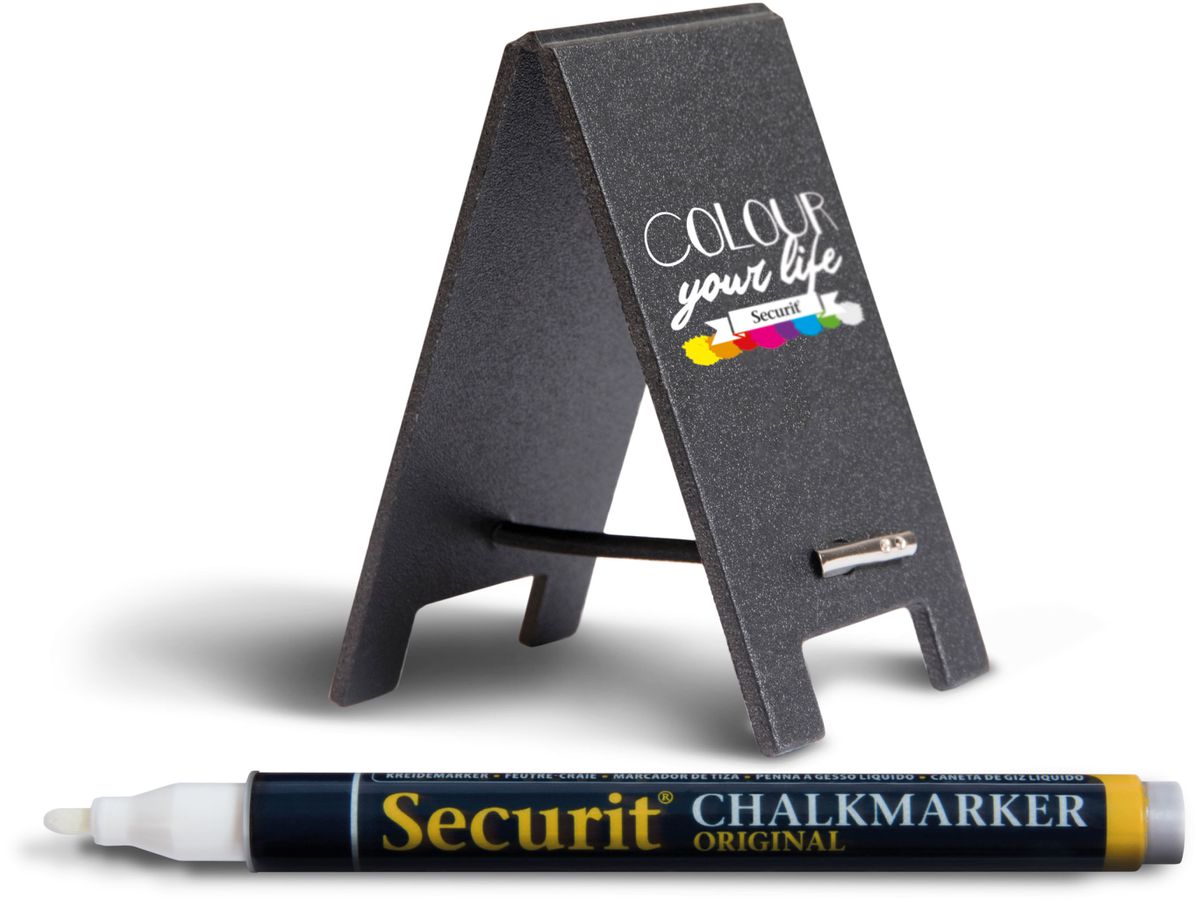 SECURIT Tableau Craie TAG TAG-SBS-WT noir 8.5x5x0.5cm (8719075283554)