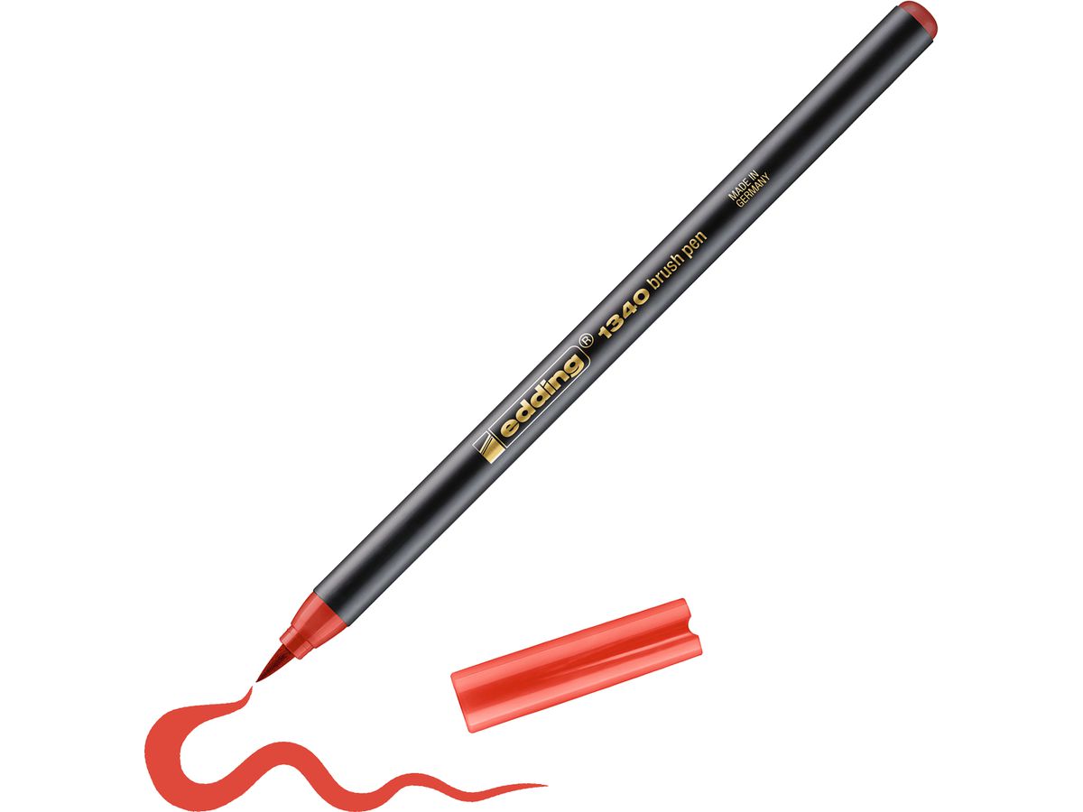 EDDING Brushpen 1340 1340-002 rot (4004764037339)