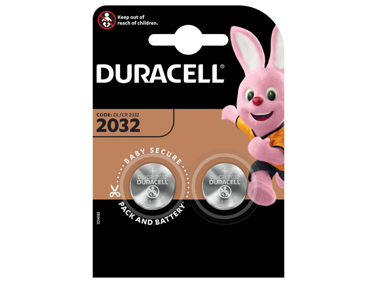 DURACELL Knopfbatterie Specialty 4-203921 CR2032, 3V 2 Stück (5000394203921)