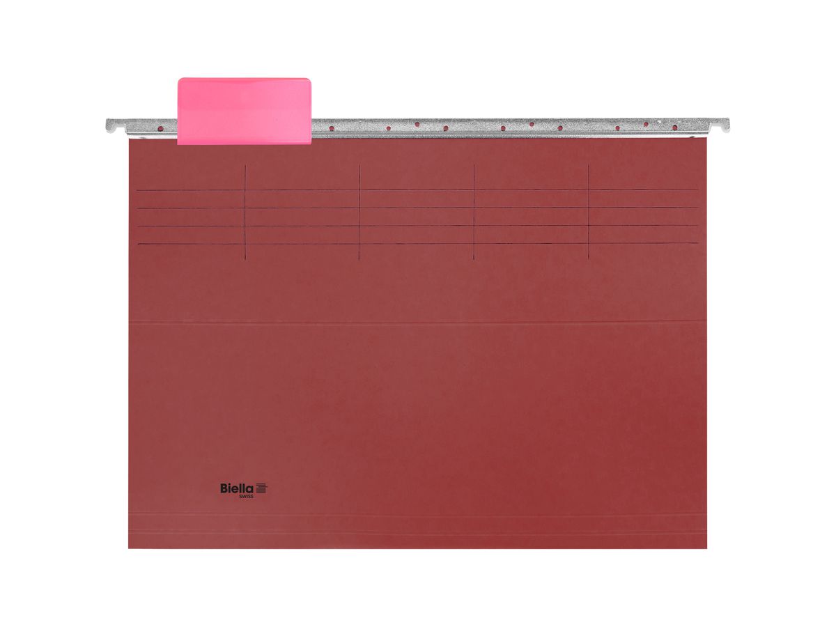 BIELLA Dossier suspendu Set A4 27125545U rouge 32x25cm 25 pcs. (7611365250431)