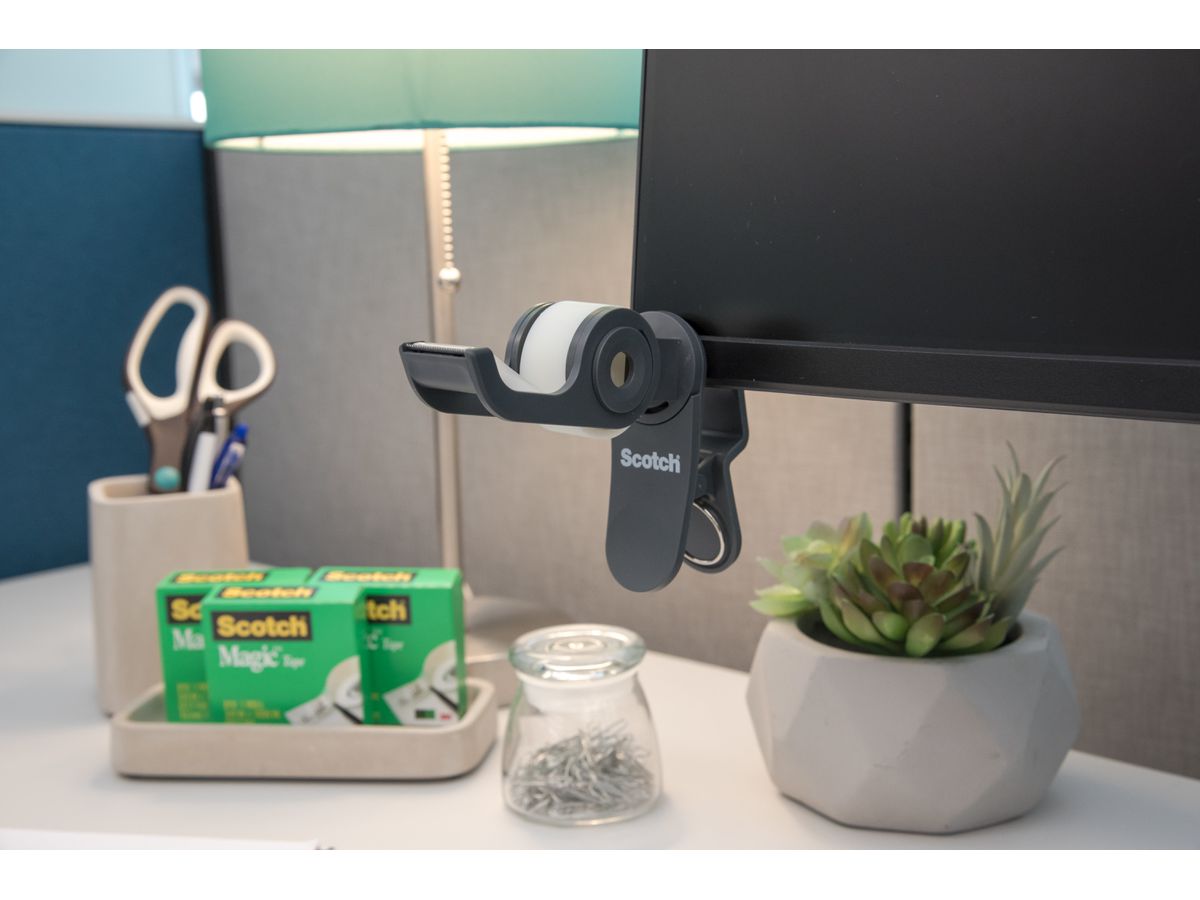 SCOTCH Dispenser Clip&Twist grigio C19-CLIP-CG 1 roto. Magic Tape 19mmx8.89m (4054596714953)