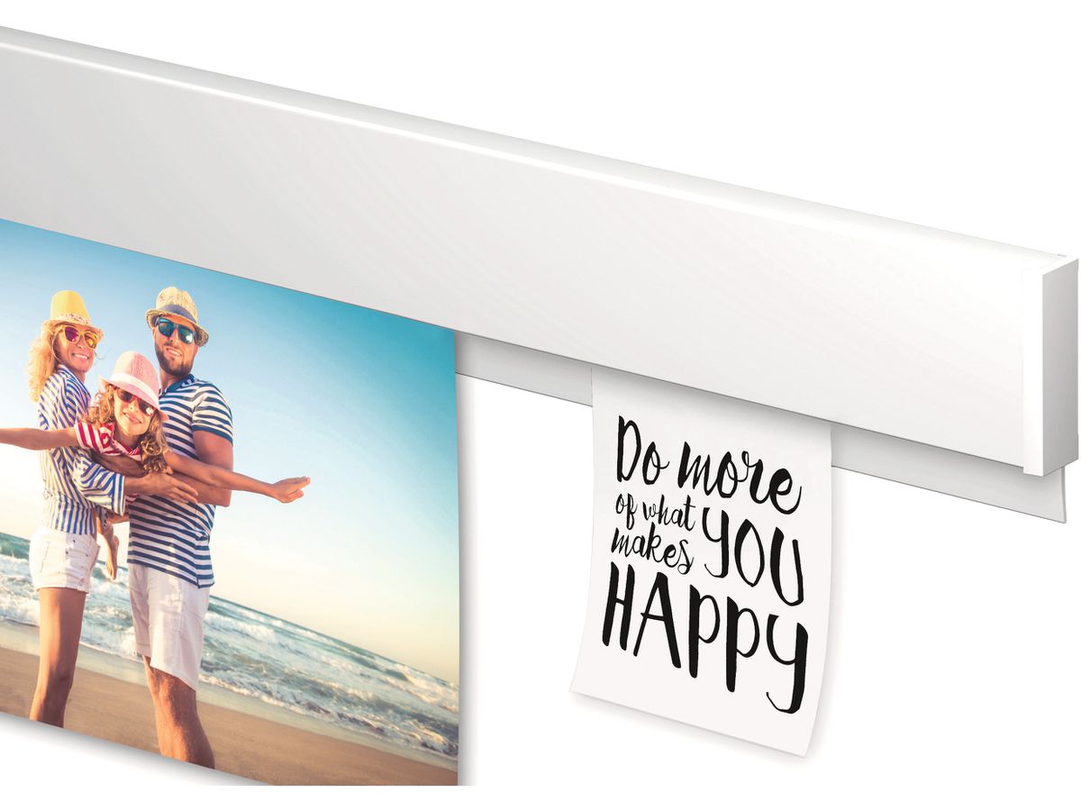 MAUL Klemmleiste MAULgrip 100cm 19.50 weiss, Alu (4002390077187)