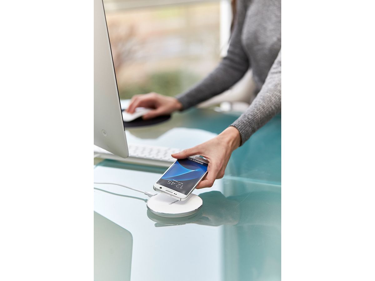 INTENSO Wireless Charger WA1 white 7410512 (4034303026463)