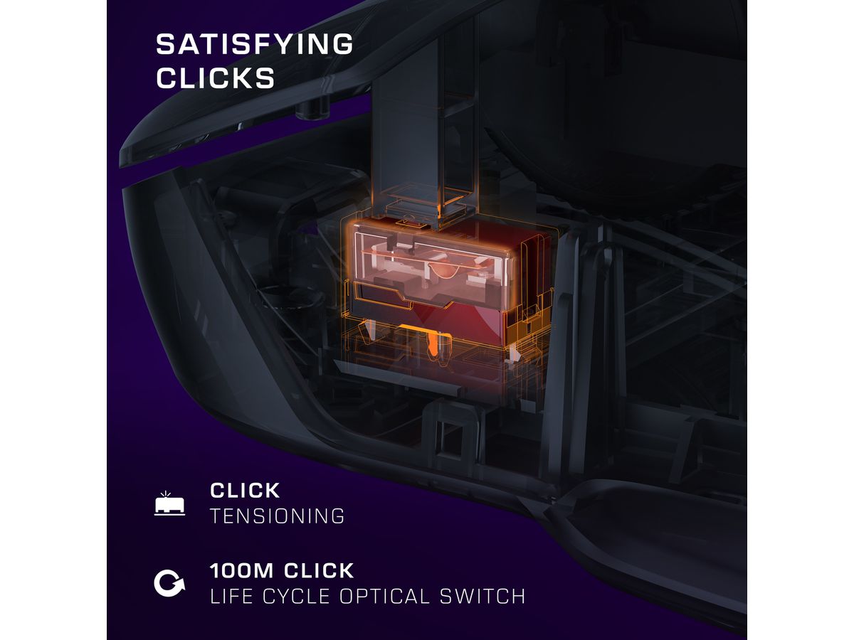 TURTLE BEACH Kone II Gaming Mouse TBM-1003-05 Wired, Black (0731855710027)