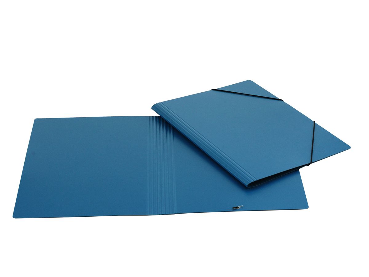 EROLA Dossier à élastique 800my A4 3228 bleu carton fibre (7640114443237)