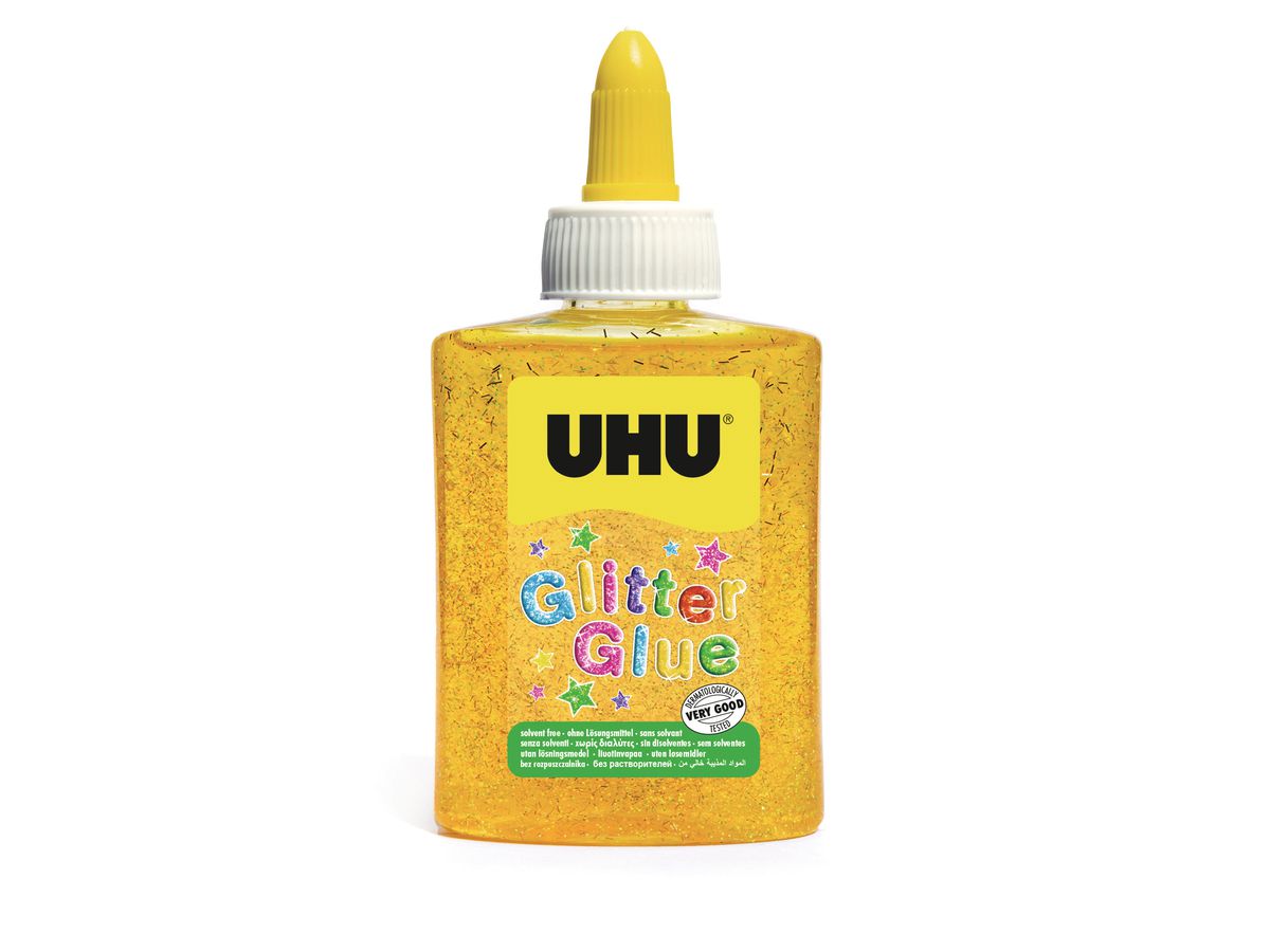 UHU Glitter Glue 49970 jaune (4026700499704)