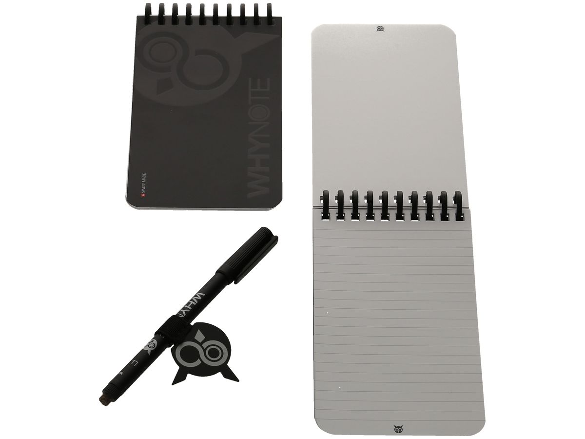 WHYNOTE Carnet A6 WNPBOK01 kit de démarrage, noir (7640167321254)