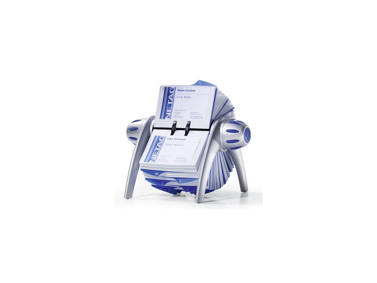 DURABLE TELINDEX FLIP VEGAS 241723 argento metalliz.215x185x120mm (4005546226491)