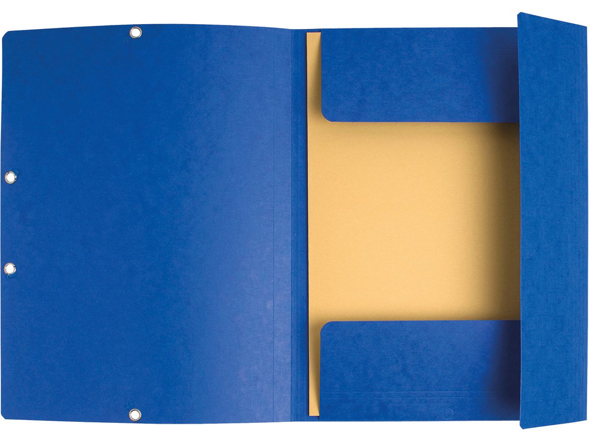 EXACOMPTA Cartella con elastico A4+ 55302E blu manila (3130630553021)