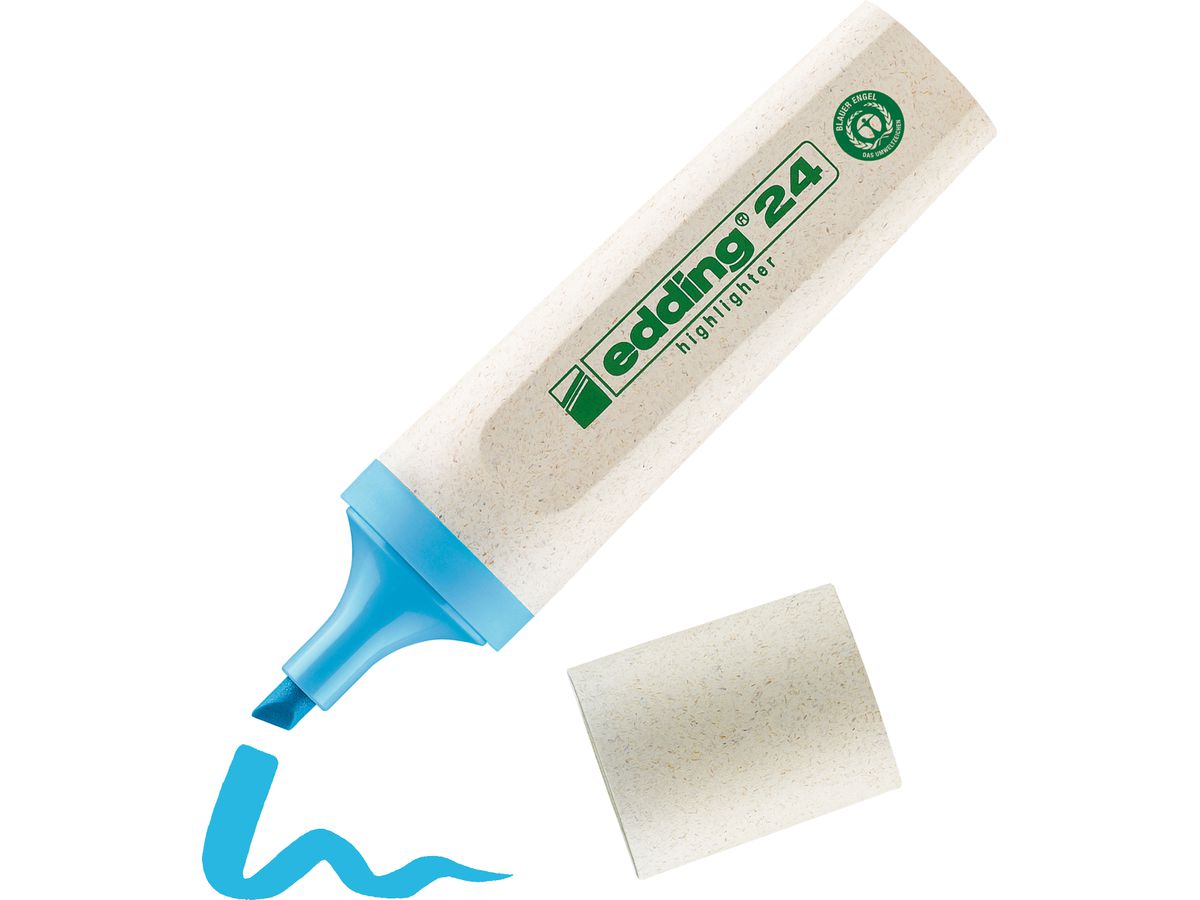 EDDING Textmarker 24 EcoLine 2-5mm 24-10 blu chiaro (4004764917662)