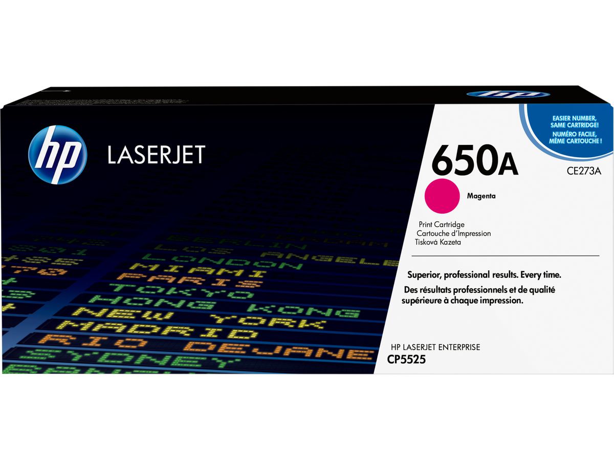 HP Toner-Modul 650A magenta CE273A Color LJ CP5520 15'000 Seiten (0884962161197)