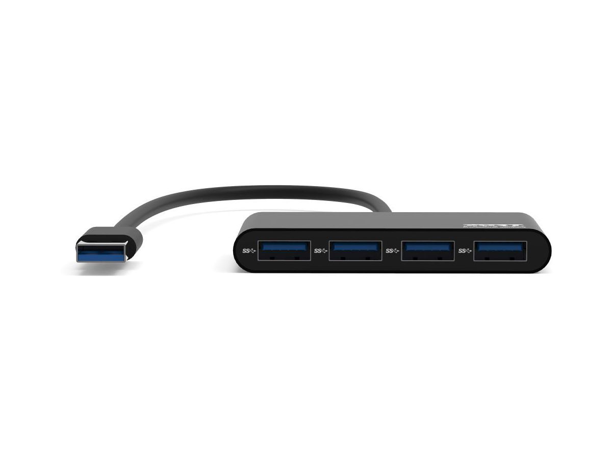 PORT USB Hub 4-ports USB 3.0 900121 black (3567049001216)