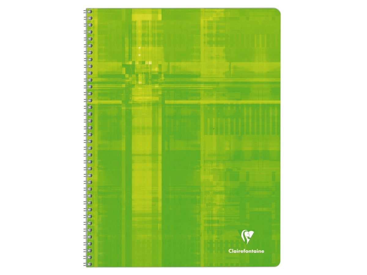 CLAIREFONTAINE Carnet spirale ass. A4 8352 5mm, quadrillé 90 feuilles (3329680835205)