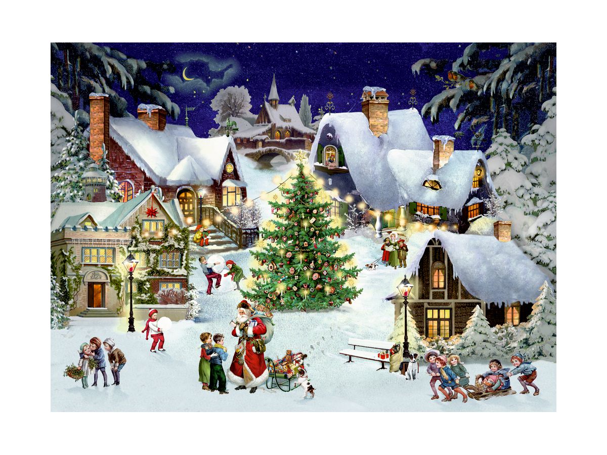 COPPENRATH A4 Adventskalender 72622 Weihnachten im Dorf (4050003726229)