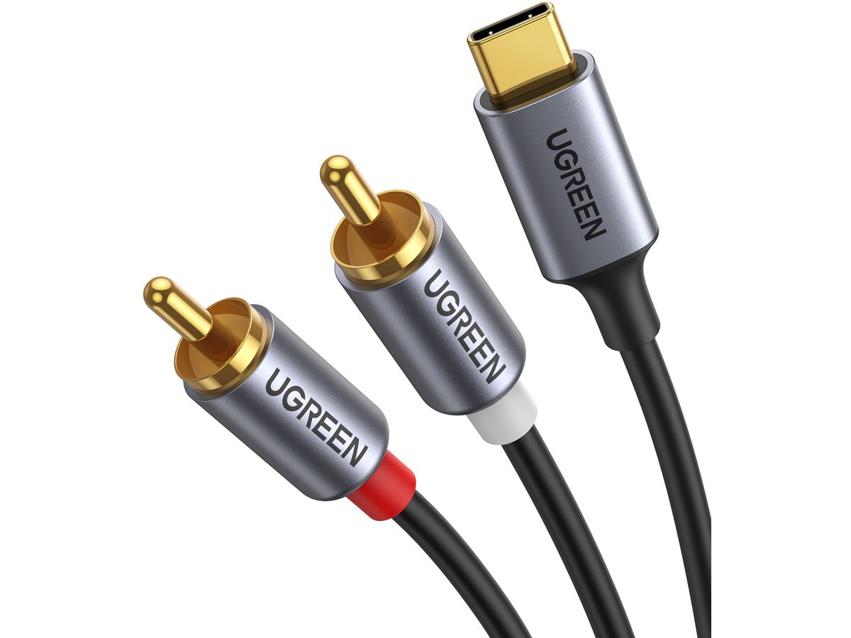 UGREEN Audio Cabel with Chip 1.5m 20193 BB USB-C Male to 2xRCA Male BB (6957303821938)