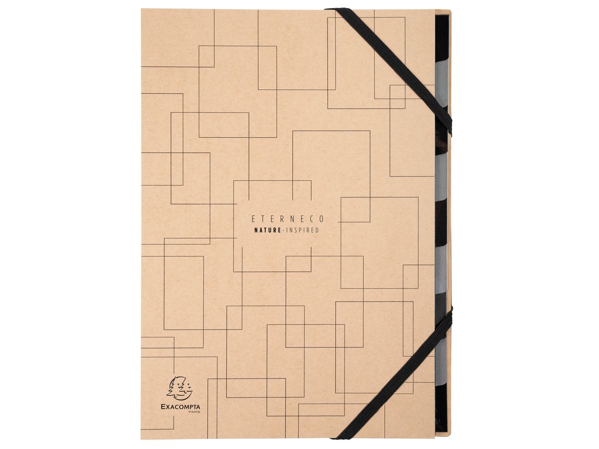 EXACOMPTA Ordnungsmappe Eterneco A4 56747E marrone, ass., FSC 9 scomp. (3130630567479)