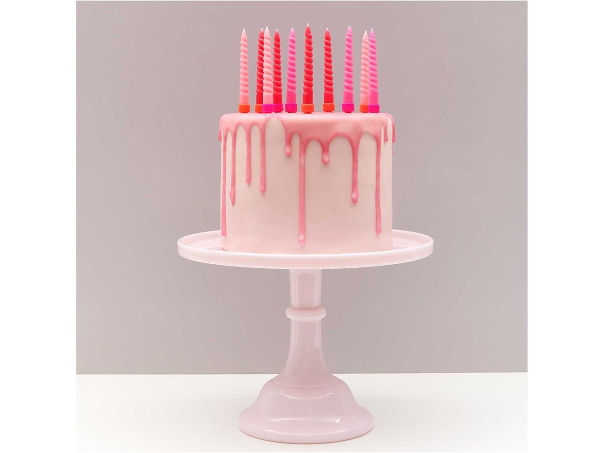 RICO DESIGN Bougies en spirale 10cm 400107 Mélange rose 10 pièces (4051271212803)