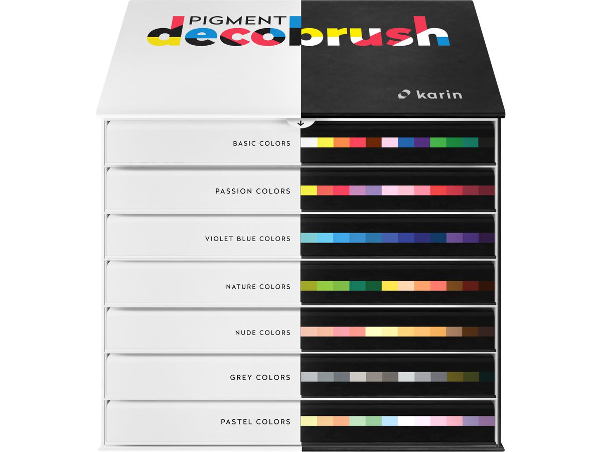 KARIN Pigment Deco Brush 29C10 Master Set 84 Farben (5904446026851)