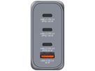 VERBATIM Charger 100W GaN grey 32202 3xUSB-C 1xUSB-A +Adapter UK/US (0023942322023)
