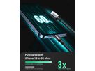 UGREEN Cable USB-C-Lightning PD 60759 1m,Fast Charging,3A Max,Bl. (6957303867592)