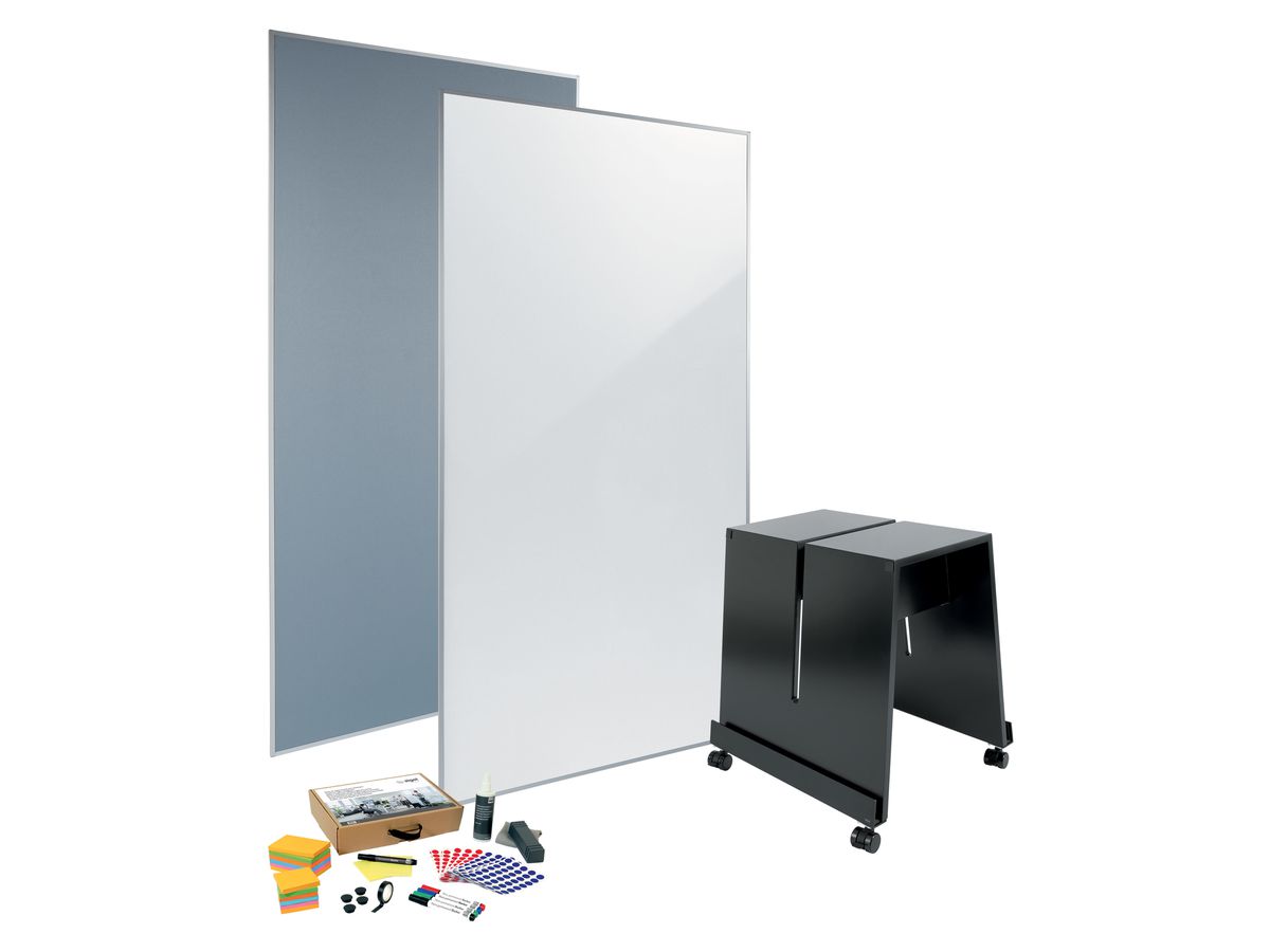 SIGEL Bundle Pin/Whiteboard MUB01 Meet up grau, weiss, schwarz (4004360812675)