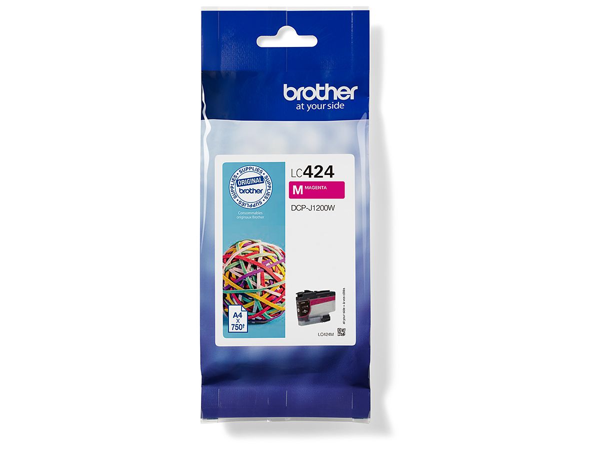 BROTHER Cartouche d'encre magenta LC-424M DCP-J1200 750 pages (4977766810463)