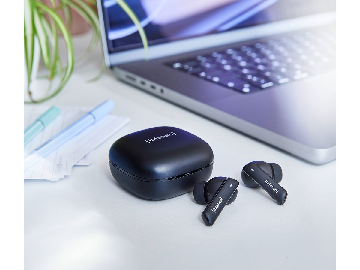 INTENSO Buds Pro Wirel. Earphones 3720500 T500AE, Hybrid ANC, Black (4034303034567)
