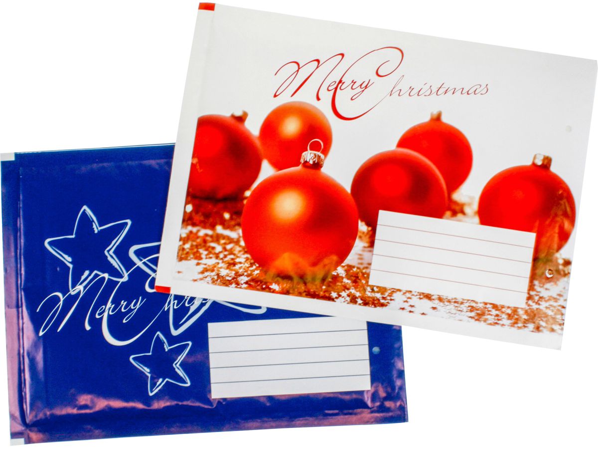 NEUTRAL Luftpolstertaschen Christmas 081054 Gr.4, 200x275mm 4 Stück (7612532039026)