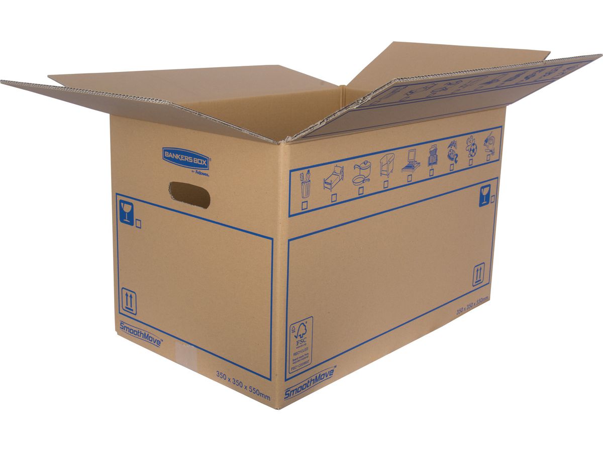 FELLOWES Umzugskarton SmoothMove 6207301 350x350x550mm (0043859732586)