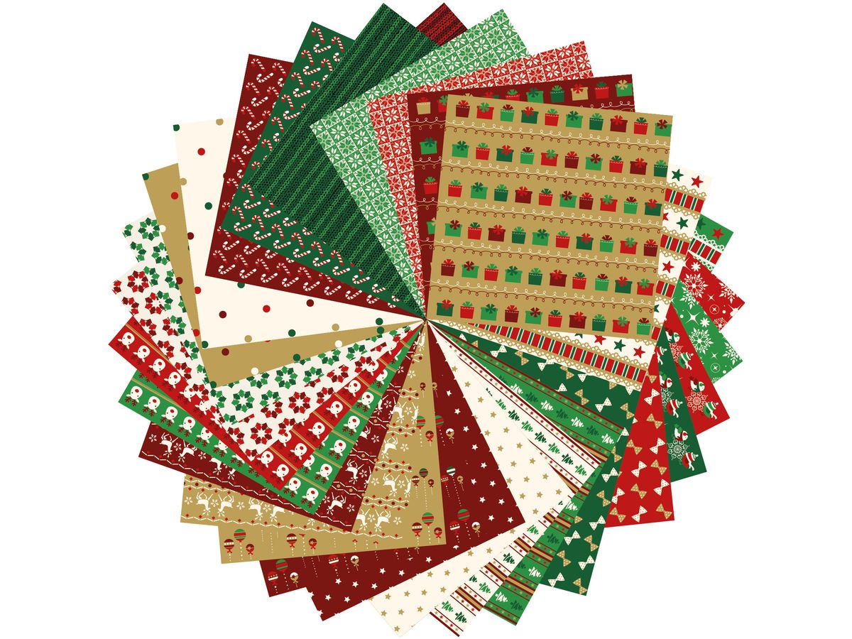 MANDARINE Origamipapier 20x20cm 52508O Weihnacht 70g 60 Blatt (3065500525085)