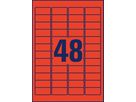 AVERY ZWECKFORM Etichette 45.7x21.2mm L6038-20 rosso 20f./48pe (4004182060384)