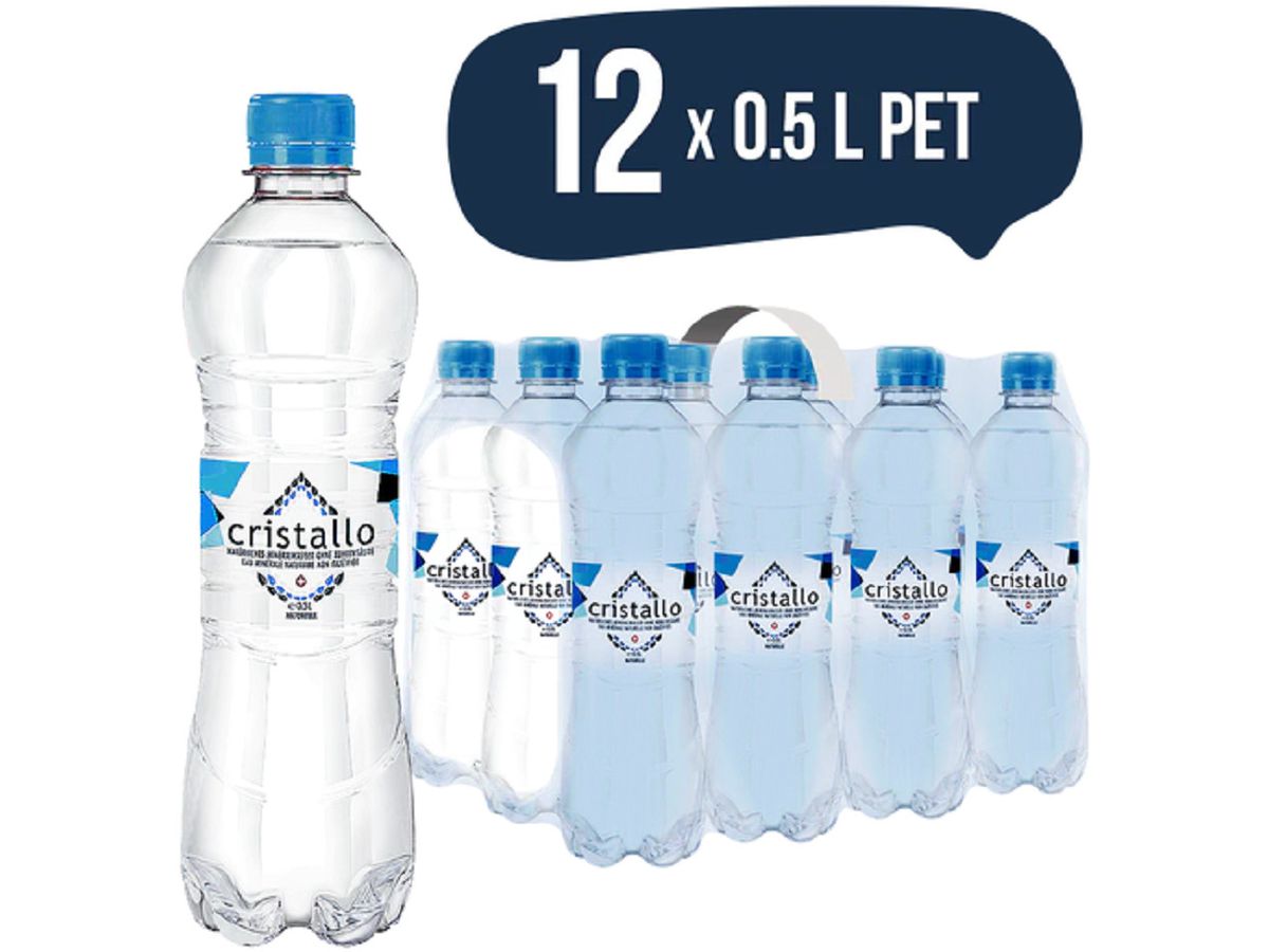 CRISTALLO blau, ohne Kohlensäure, Pet 683770 50 cl, 12 Stk. (7610124206283)