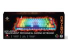 DELTACO TKL Gaming Keyboard mech GAM-160-T-CH transparent RGB CH-Layout (7333048064042)