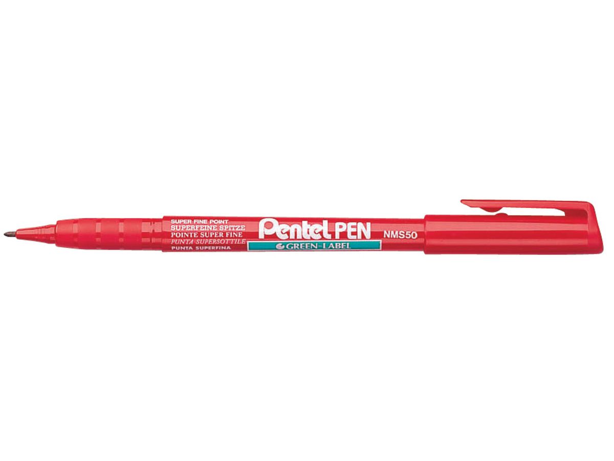 PENTEL Marker Green Label M NMS50-BO rouge (3474370550033)