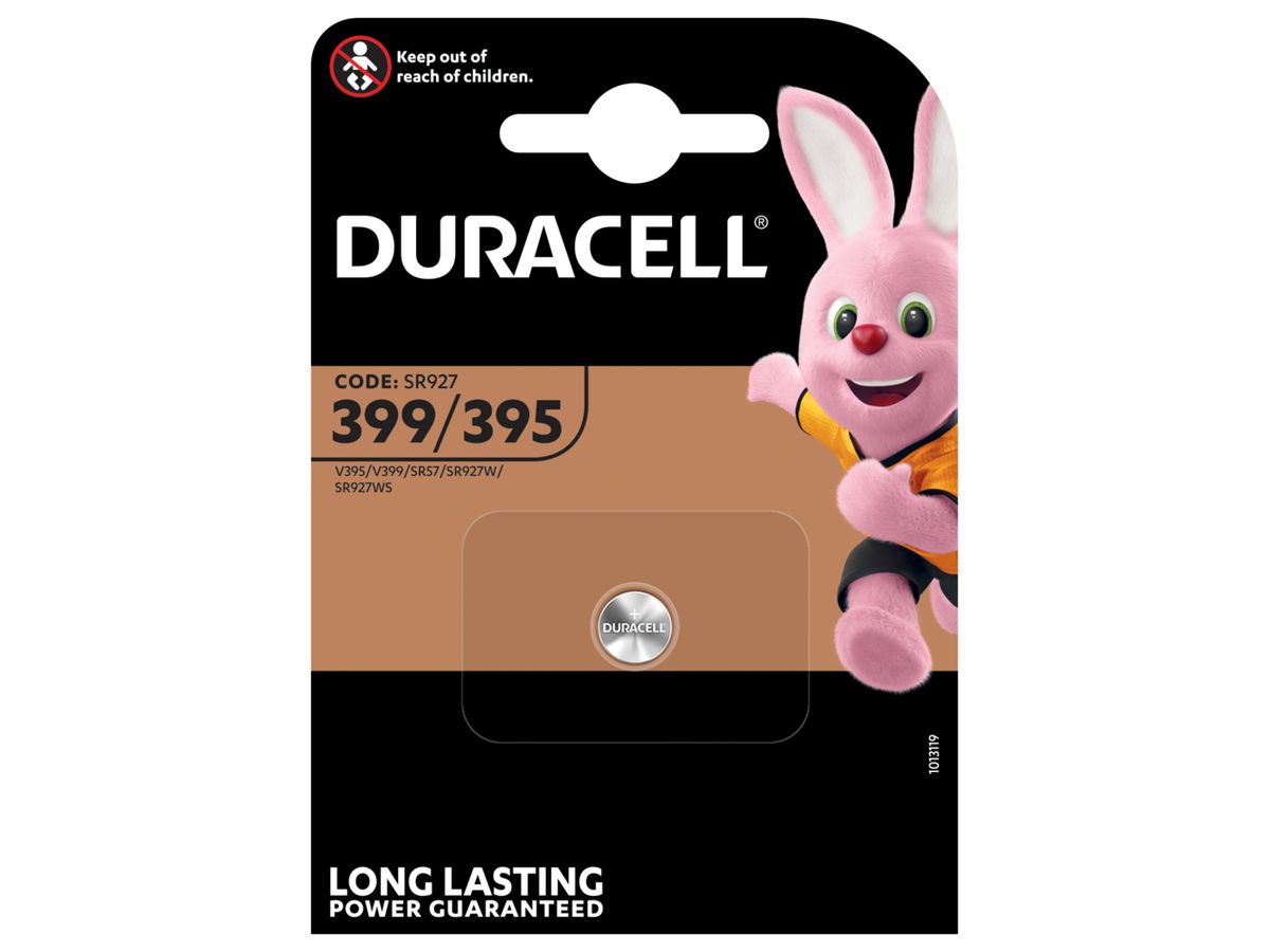 DURACELL Knopfbatterie Specialty 299/395 V395, V399, SR57, SR927, 1.5V (5000394068278)