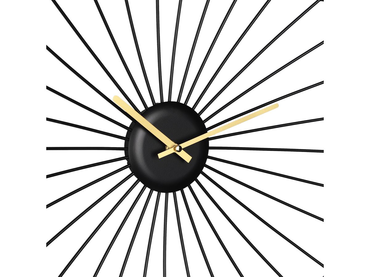 EGLO Orologio da parete 50x50cm 425513 nero/oro, Matsumoto (9008606267491)