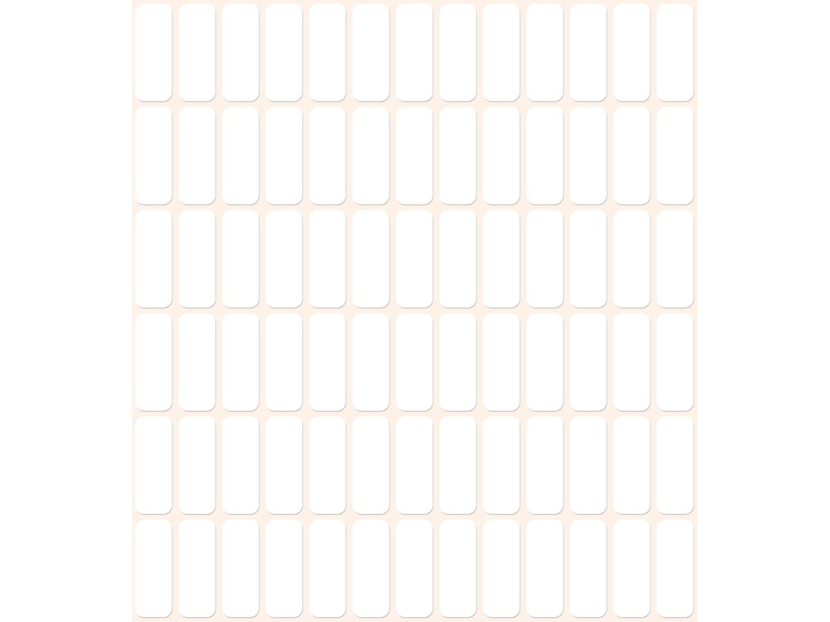 AVERY ZWECKFORM Universaletiketten 20x8mm 3317 weiss 2184 Stk./28 Bl. (4004182033173)