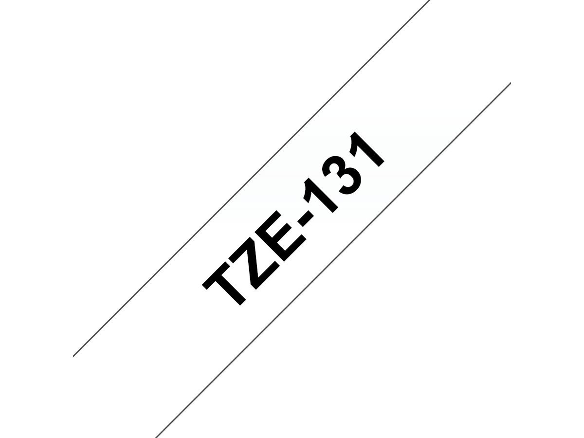 PTOUCH Ruban, laminé noir/transp. TZe-131 PT-1280VP 12 mm (4977766684811)