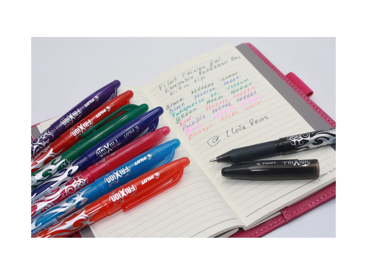 PILOT Roller FriXion Ball 0.7mm BL-FR7-B nero, rechargeable, corrig. (4902505322709)