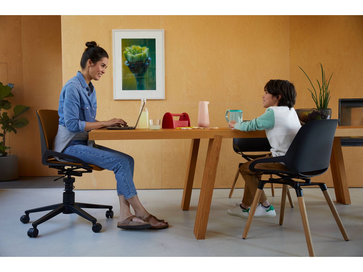 AERIS Chaise de bureau Numo Task 962WRSTWHCU6 jaune/blanc (4251814308530)