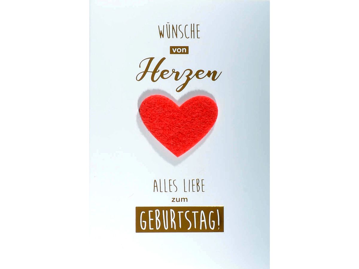 ABC Carte d'anniversaire coeur 1120006600 B6 ()