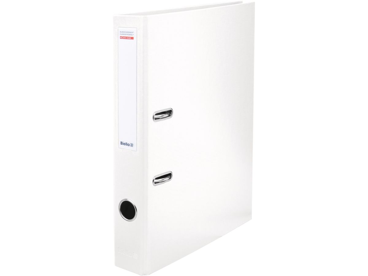 BIELLA Raccoglitore federale 4cm 10341401U bianco A4 (7611365253258)