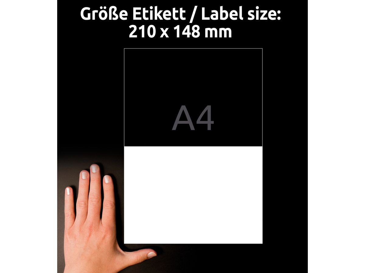 AVERY ZWECKFORM Etiquettes 210x148mm L7916-10 blanc ultra-resistant (4004182068038)