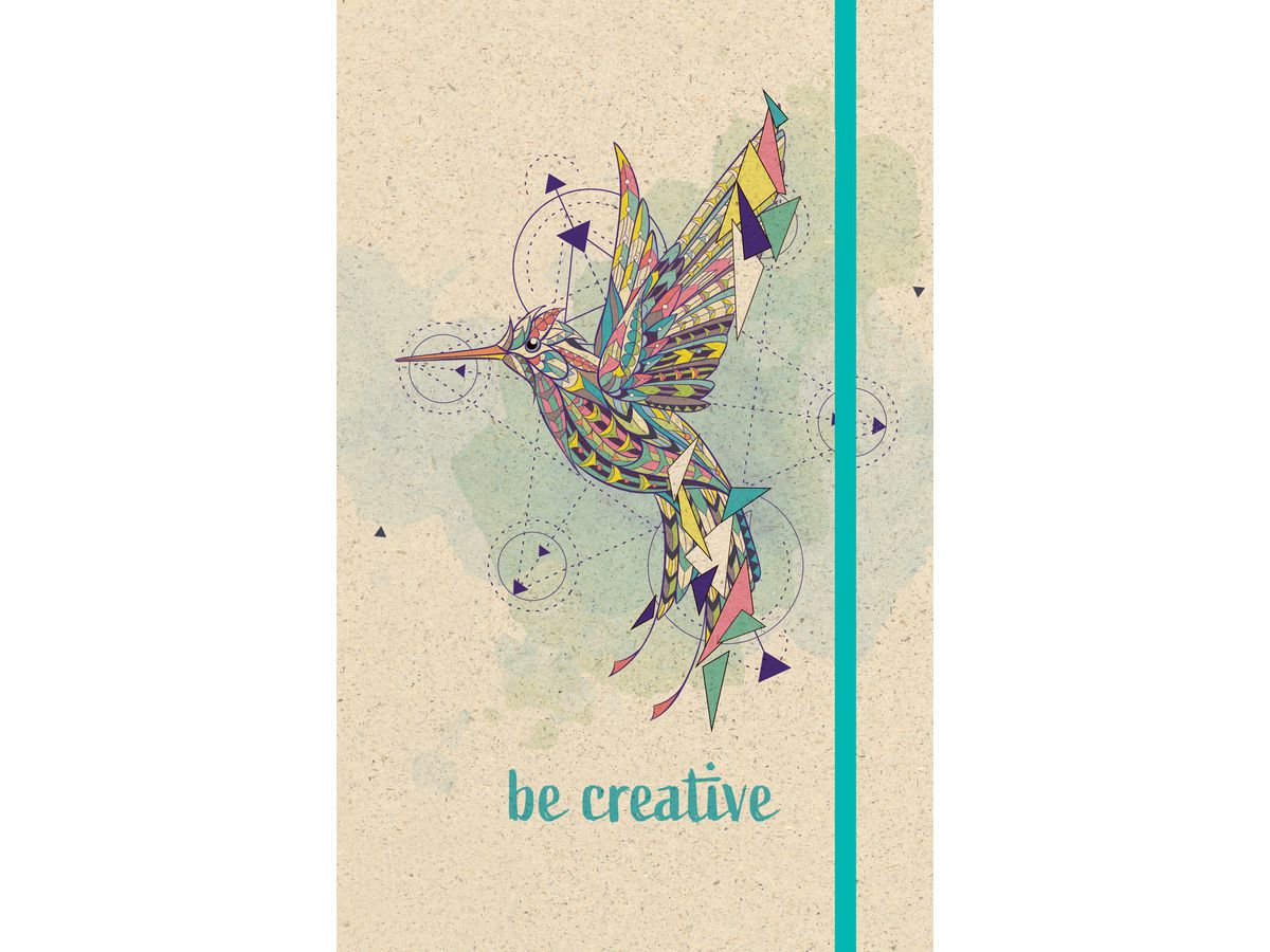 NATUR VERLAG Carnet notes hardcover 13x21cm 10906N Humingbird, en blanc (7640140109060)